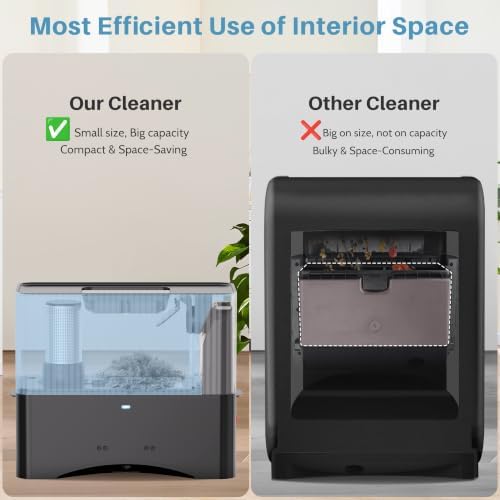 Touchless Vacuum Automatic Dustpan, 20Kpa Suction, Compact Baggless Design - Image 3