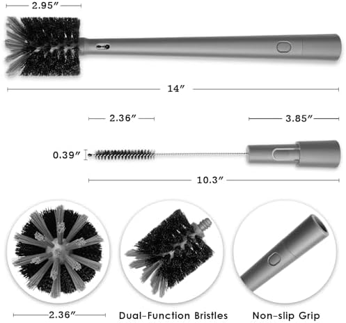 2-in-1 Water Bottle Brush and Straw Cleaner Brush - Image 5