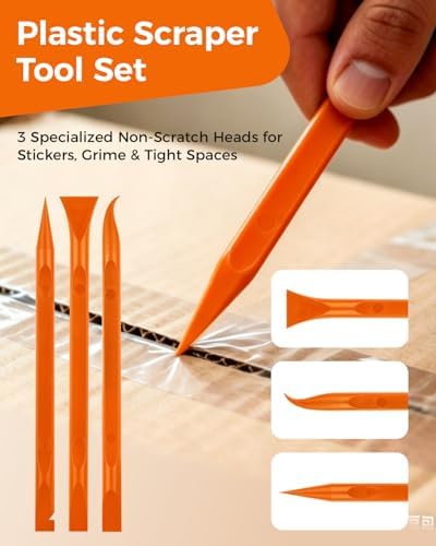 12Pcs Plastic Scraper Tool, Crevice Cleaning Tool, Non-Scratch Car Detailing - Image 5
