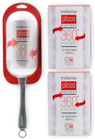 milema Picco 360 Double-Sided Duster, 1 Short Handle, 23 Refills by Unknown