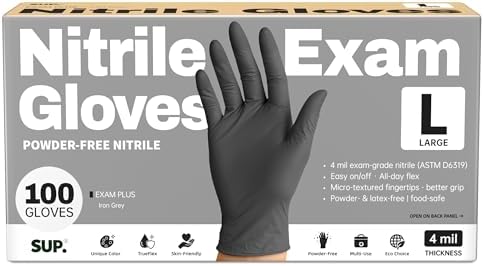 Nitrile+ SUP Exam Plus Gloves, Powder-Free Disposable by SUP