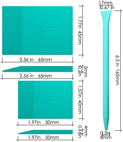 3 Pack Mini Rubber Squeegee for Ink, Paste and Paint - Image 2