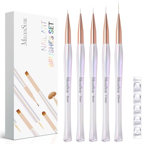 MelodySusie 5Pcs Nail Art Liner Brushes by MelodySusie