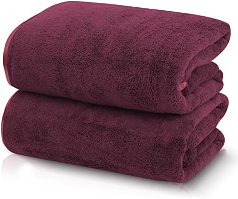TENSTARS Silk Hemming Bath Towels by TENSTARS