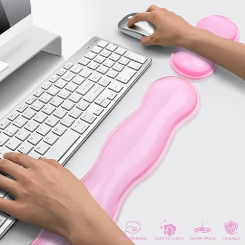 Gel Keyboard and Mouse Wrist Rest, Cute Wrist Support and Arm Support Keyboard - Image 5
