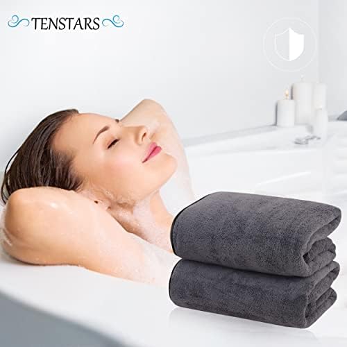 TENSTARS Silk Hemming Bath Towels - Image 5