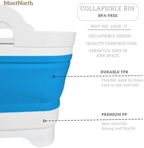 Collapsible Wash Basin 9L, Foldable Dish Tub - Image 5