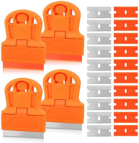 WEGAZ-4 Pcs Mini Plastic Razor Blade Scraper Tool-Suitable by WEGAZ