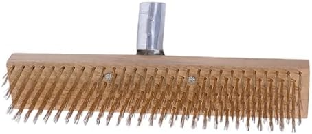 Floor Scrub Brush with Long Handle, Wire Deck Scrub Brush with Long Handle - Image 7