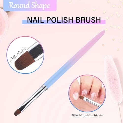 3Pcs Nail Clean Up Brushes, Nail Brushes - Image 5