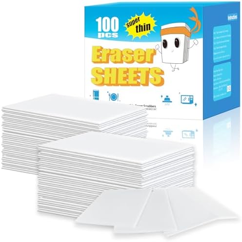 100pack Magic Sponge Eraser Sheets | Thin Nano Pads | All-Purpose by i-SPER