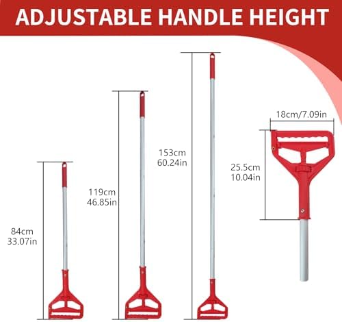 Mop Handle Commercial Heavy Duty Commercial Mop Handle Mop Pole & Mop Stick - Image 5
