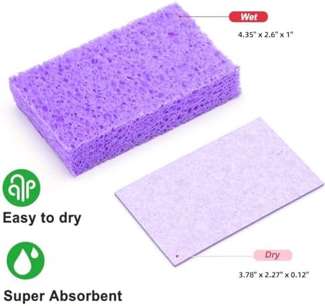 12 - Pack Non-Scratch Scrub Sponges - Sponges - Image 3