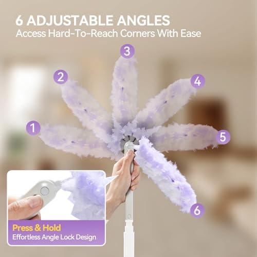 Long Handle Duster, 3 ft Extendable Pole, 30 Disposable Refills - Image 5