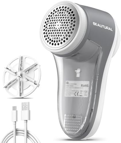 BEAUTURAL Fabric Shaver and Lint Remover, Rechargeable Sweater Defuzzer by BEAUTURAL