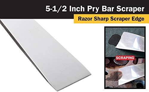 Titan Tools 11505 5-1/2-Inch Stainless Steel Pry Bar Scraper - Image 4