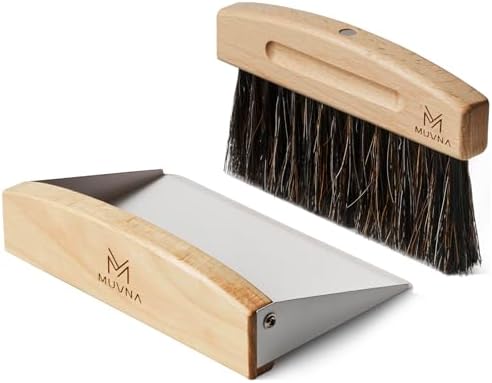 Espresso Cleaning Brush Set, Wood Handle by MUVNA