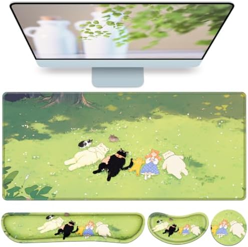 Desk Mat, Large Gaming Mouse Pad by QOMOLAMA