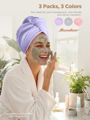 Hicober Microfiber Hair Towel Wrap - Image 4
