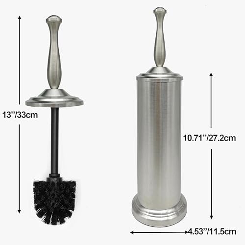 Brushed Nickel Toilet Bowl Brush - Image 2
