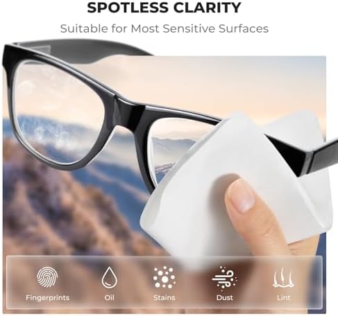 K&F CONCEPT Microfiber Lens Cleaning ClothX12, Glasses Cleaning, High Density - Image 2