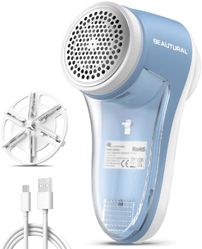 BEAUTURAL Fabric Shaver and Lint Remover, Rechargeable Sweater Defuzzer by BEAUTURAL