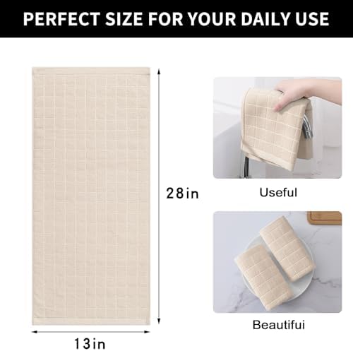 Homaxy 100% Cotton Terry Kitchen Towels, 6 Pack - Image 5