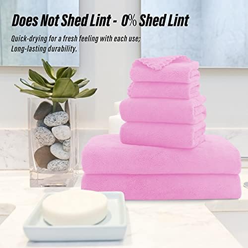 MOONQUEEN Ultra Soft Microfiber Coral Velvet Towel Set - Image 5