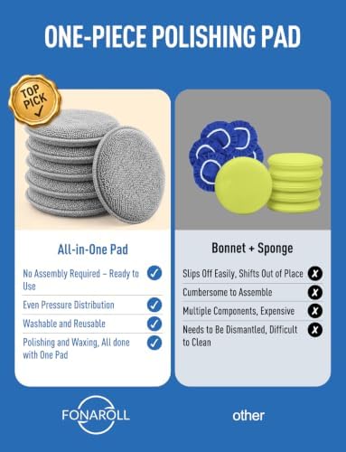 FONAROLL Microfiber Wax Applicator Pads, Car Wax Applicator, Buffing & Detail - Image 6