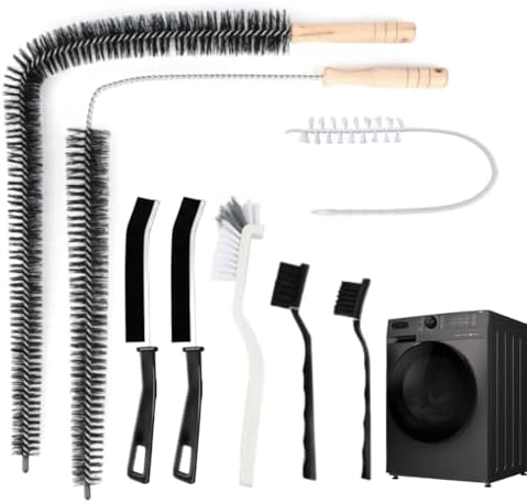 8 Pack Multi-Purpose Washing Machine & Dryer Vent Cleaning Kit by Unknown