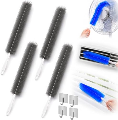 Bendable Microfiber Head, Reusable Dust Remover Fan Cleaning Brush by Unknown