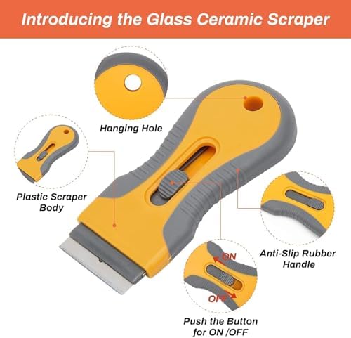 Razor Blade Scrape with 20pcs Extra Blades, Scraper Tool, Razor Blade - Image 3