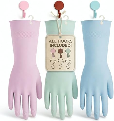 IMARU 3 Pairs Dishwashing Gloves by IMARU
