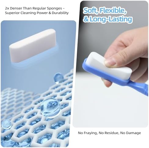 Magic Sponge Brush Set, 39 Melamine Refills and 2 Long Handles - Image 5
