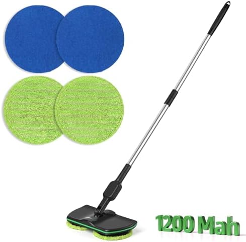 Upgraded Electric Spin Mop, 13-Inch Max Cleaning Pad Cordless Electric Mop - Image 7