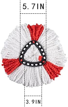 Matthew Cleaning 6Pack Red Microfiber Spin Mop Replacement Head Compatible - Image 2