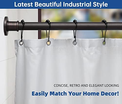 BRIOFOX Industrial Shower Curtain Rod - Image 2