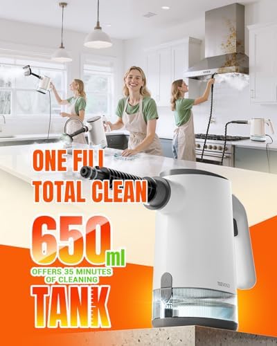 Handheld Steam Cleaner, 15s Fast Heating, Adjustable Steam, 650mL Large Water - Image 2