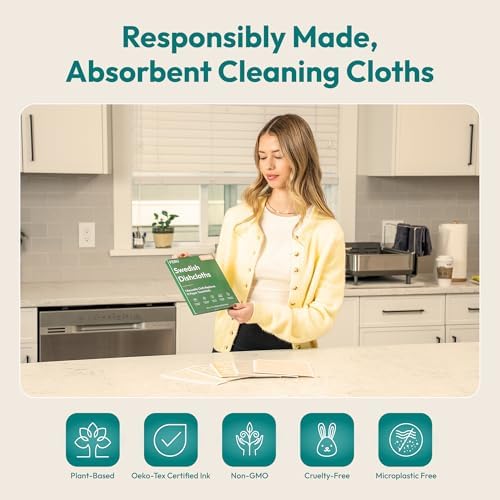 FEBU Swedish Dishcloths for Kitchen, 5 Pack - Image 6
