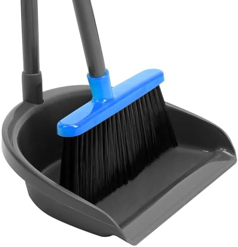 REEWII Broom and Dustpan Set ，Long Handle Broom by REEWII