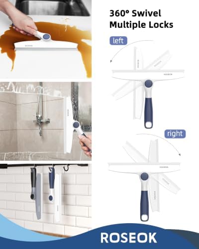 ROSEOK Shower Squeegee, Silicone Squeegee - Image 2
