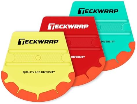 TECKWRAP Felt Squeegee for Vinyl Wrap Window Tint -Fan Shape, Soft/Med/Hard by TECKWRAP