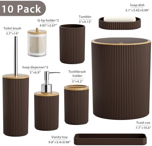 10PC Bathroom Accessories Set - Image 2