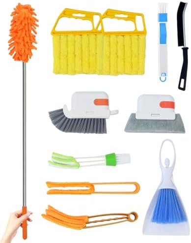 11 Pcs Blind Cleaner Duster Tool Kit – Mini & Window Blinds Cleaner Brush Set by Unknown