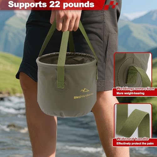 Collapsible Bucket for Camping, 10L & 20L Portable Foldable Water Container - Image 4