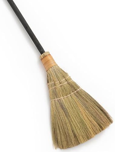 Vietnamese Straw Soft Black Broom by TTSForHome