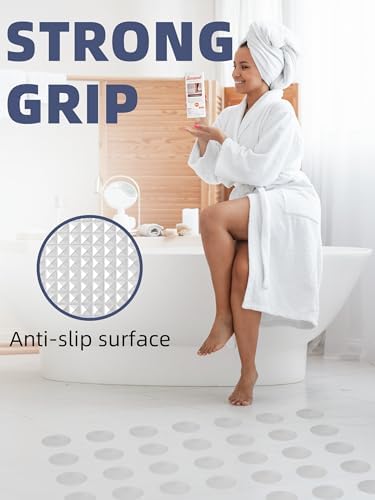 Secopad 12PCS Round Non Slip Bathtub Stickers - Image 3