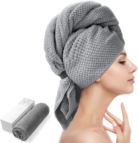 YFONG Large Microfiber Hair Towel Wrap by YFONG