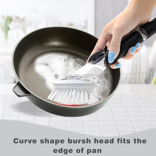 6 Pack Dish Brush Refills for OXO/RIMAY Soap Dispensing Dish Brush - Image 5