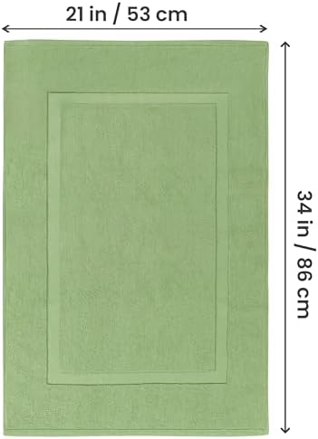 Utopia Towels Cotton Bath Mat, 21x34 in, 2 Pack, Sage Green - Image 3